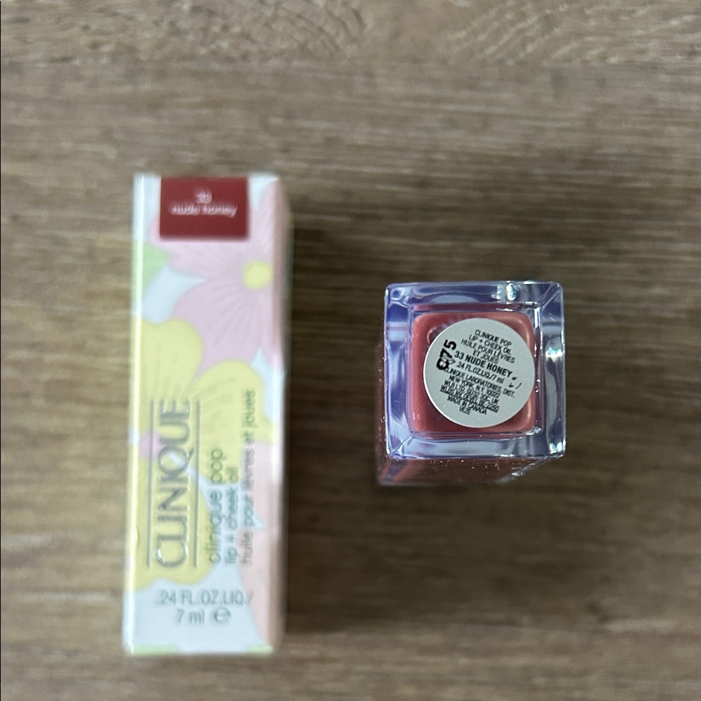 NEW IN BOX! Clinique Pop Lip & Cheek Oil in Nude Honey - Picture 3 of 3